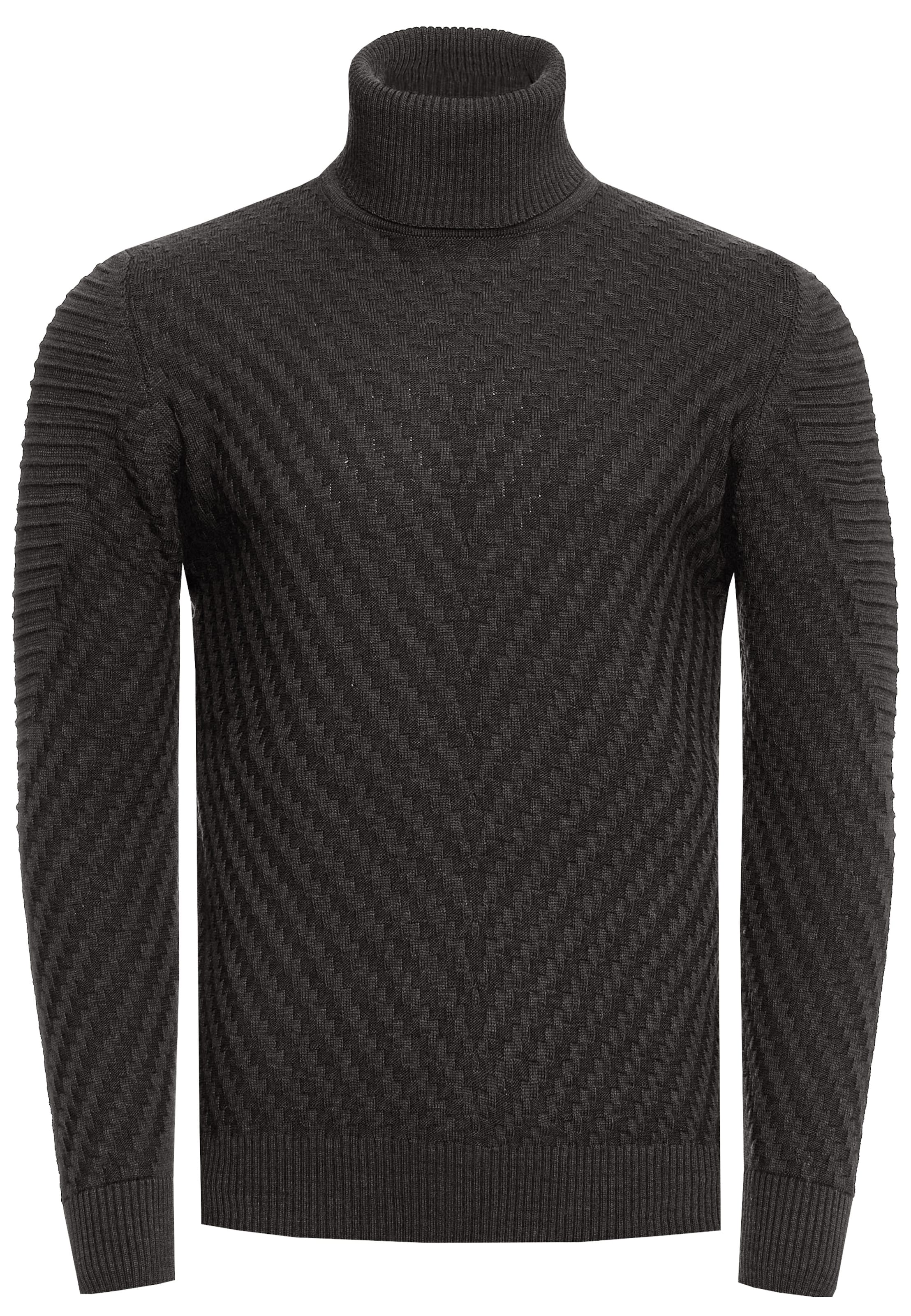 Rusty Neal Pullover in Grau: Vorderseite