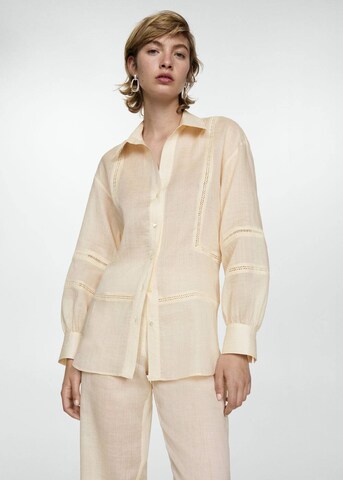 MANGO Blouse 'Sonia' in Beige: front