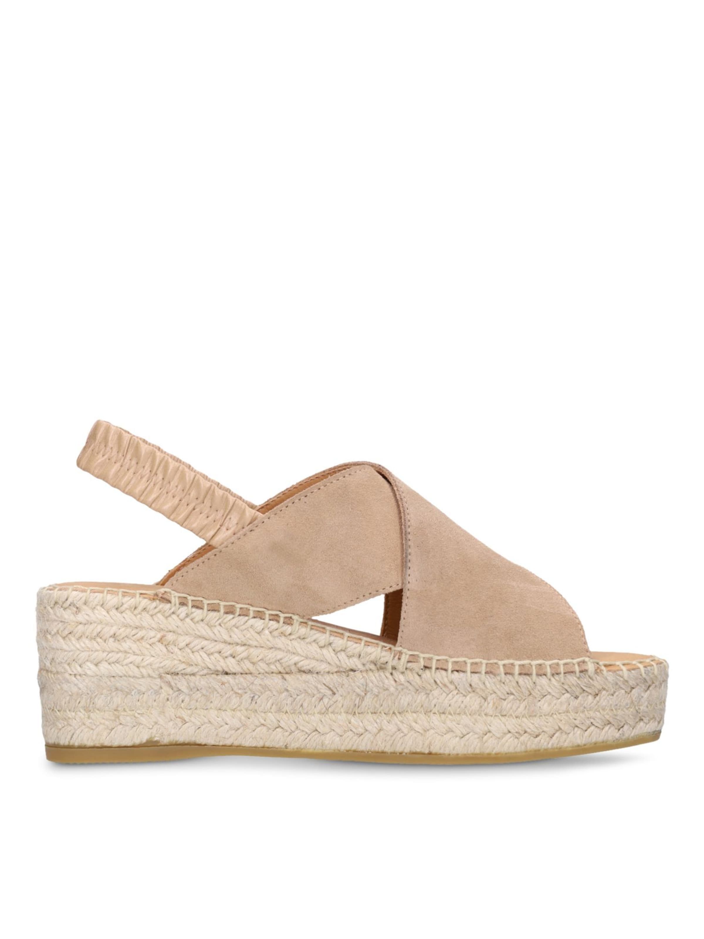 MANFIELD Sandales en 36 en taupe, Vue avec produit