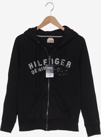 Tommy Jeans Sweatshirt & Zip-Up Hoodie in L in Black: front