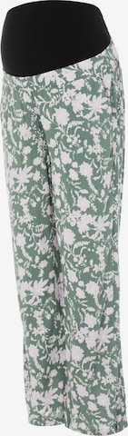 Wide Leg Pantalon 'Thea' MAMALICIOUS en vert : devant