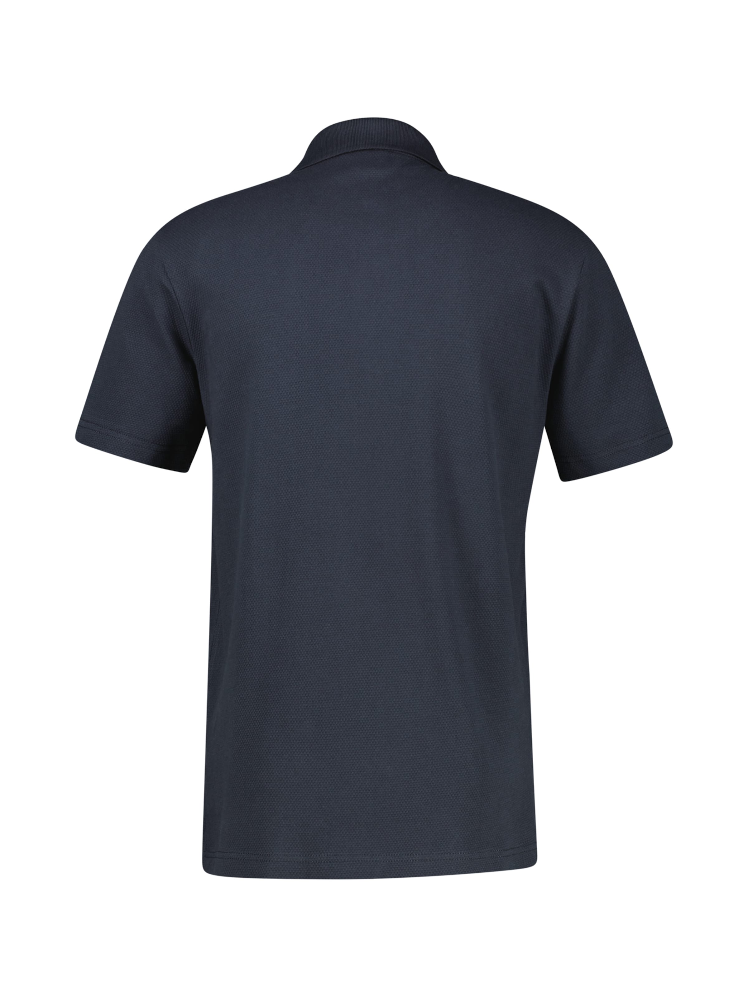 LERROS Maskulines Poloshirt mit griffiger Struktur in großen Größen in Blau