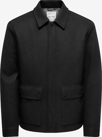 Giacca di mezza stagione 'CONNOR' di Only & Sons in nero: frontale