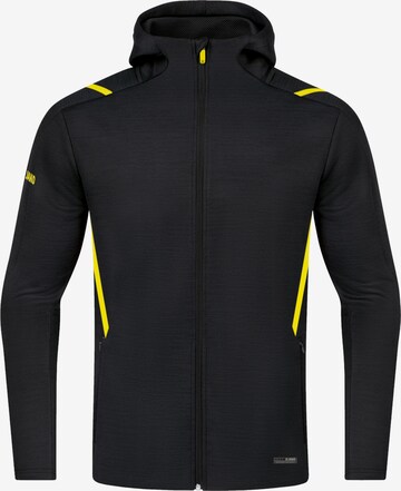 JAKO Athletic Jacket in Black: front