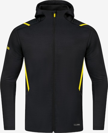 JAKO Athletic Jacket in Black: front