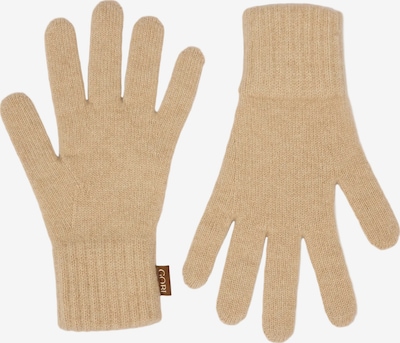 GOBI Cashmere Fingerhandschuhe 'Essential Knit Cashmere Gloves' in M in beige, Produktansicht