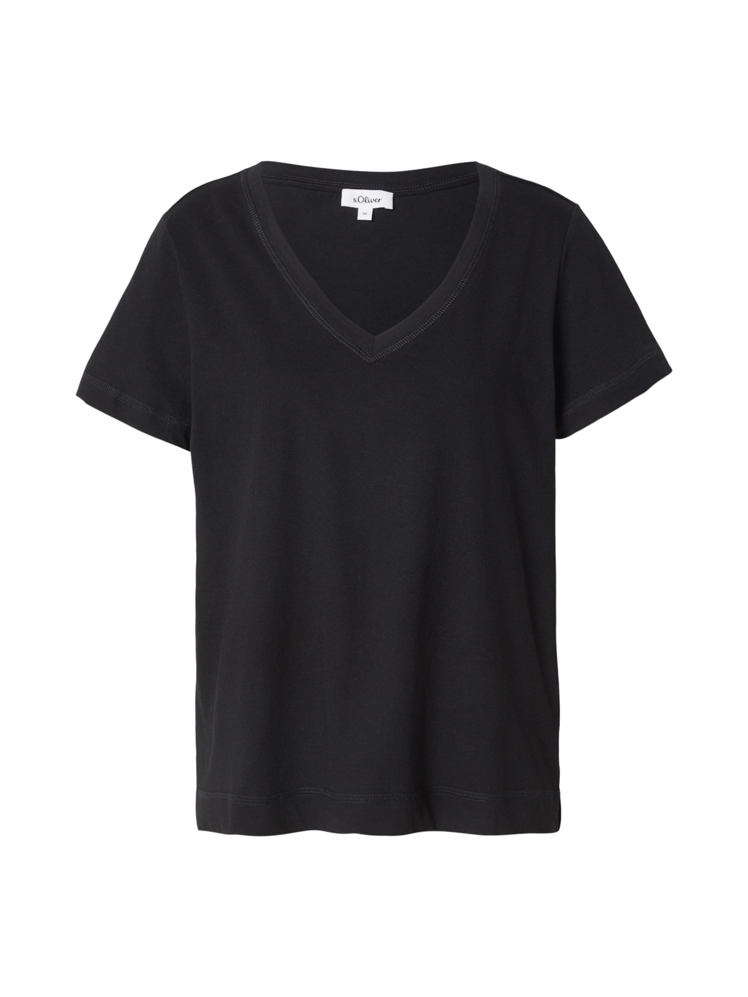 T-shirt s.Oliver en noir : devant