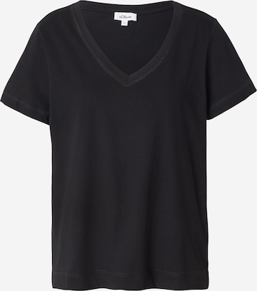 T-shirt s.Oliver en noir : devant
