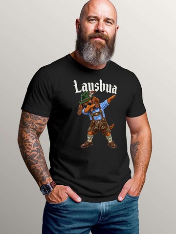 MoonWorks Shirt 'Lausbua' in Black: front