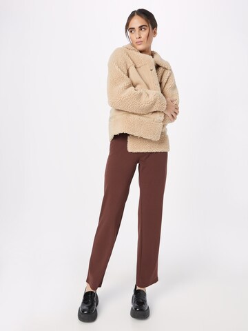 JDY Loose fit Trousers 'GEGGO' in Brown