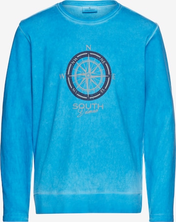 DELMAO Shirt in Blau: Vorderseite