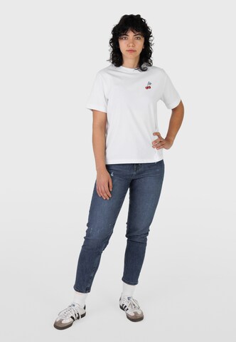 Kleinigkeit Shirt 'Big worm' in Wit