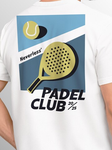 Neverless Shirt 'Padel Club' in White