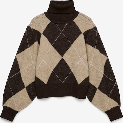 VERO MODA Neulepaita 'VMDarla' koossa XS värissä suklaa / cappuccino / valkoinen, Tuotenäkymä