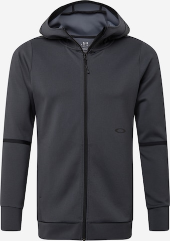 OAKLEY Sportsweatjacke in Grau: predná strana