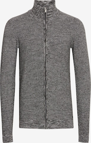 INDICODE JEANS Strickjacke ' Jadan ' in Grau: Vorderseite