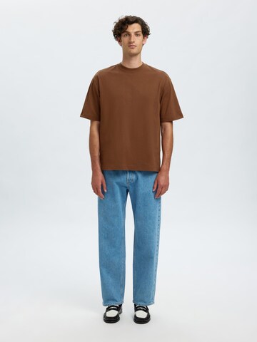 SELECTED Bluser & t-shirts i brun