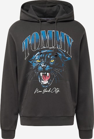 Bluză de molton 'PANTHER' de la Tommy Jeans pe gri: față