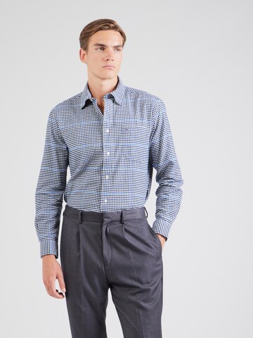 TOMMY HILFIGER Comfort fit Overhemd in Blauw: voorkant