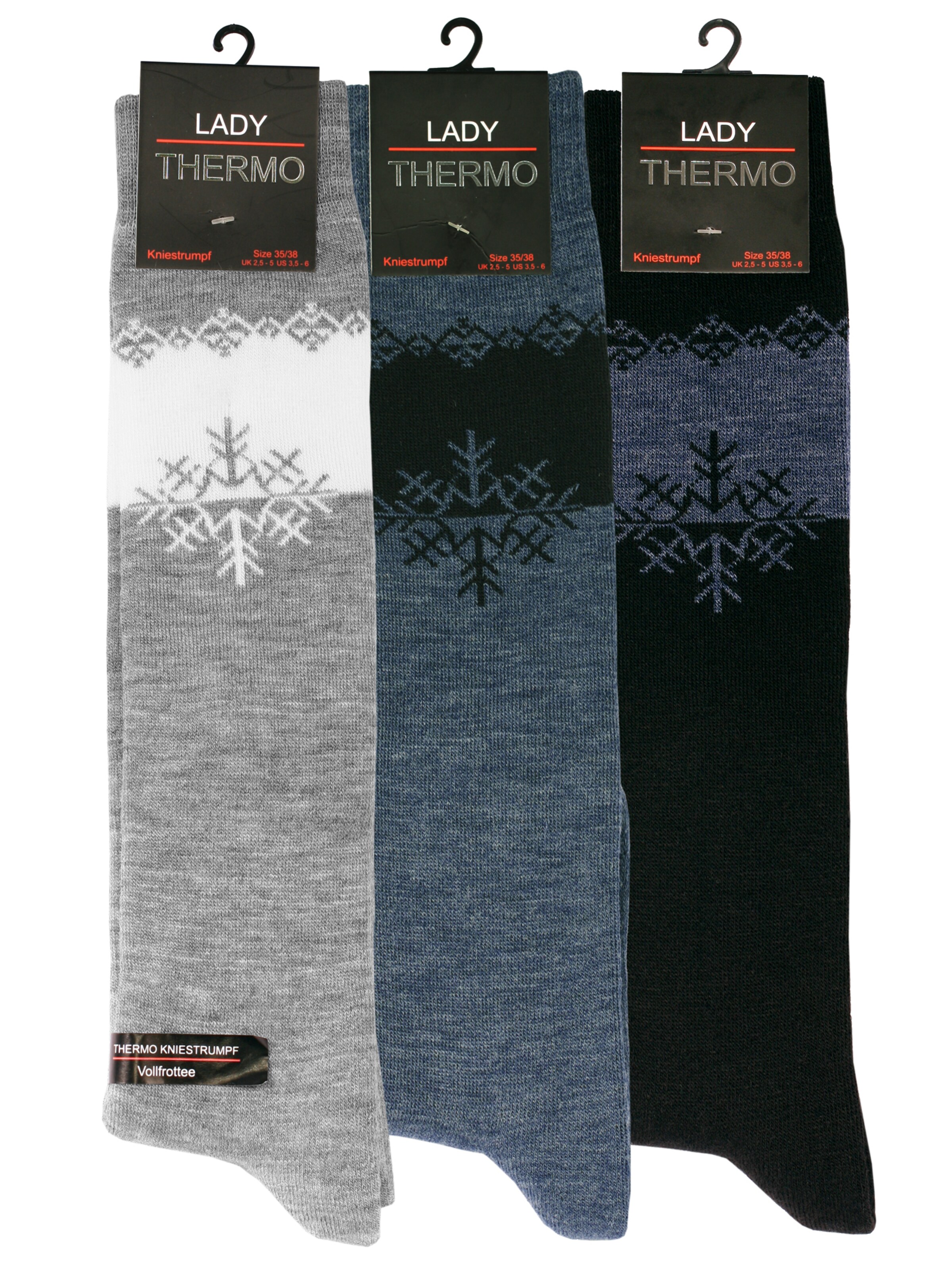 Chaussettes montantes Cotton Prime en gris