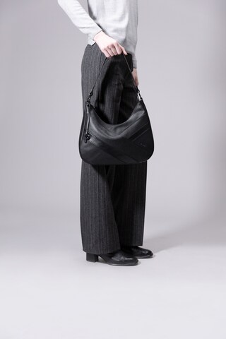 Picard Schultertasche ' Vernissage ' in Schwarz: Vorderseite