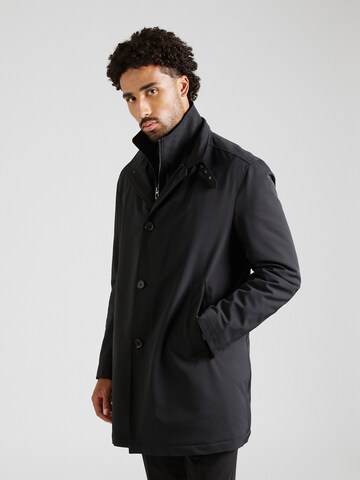 JOOP! Between-Seasons Coat 'Flawo' in Black: front