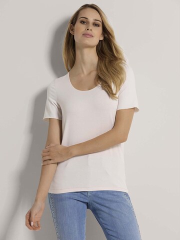 T-shirt MADELEINE en blanc : devant