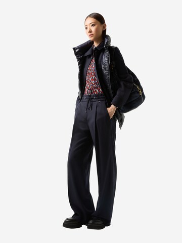 BOGNER Loose fit Pleat-front trousers 'Ella  ' in Blue