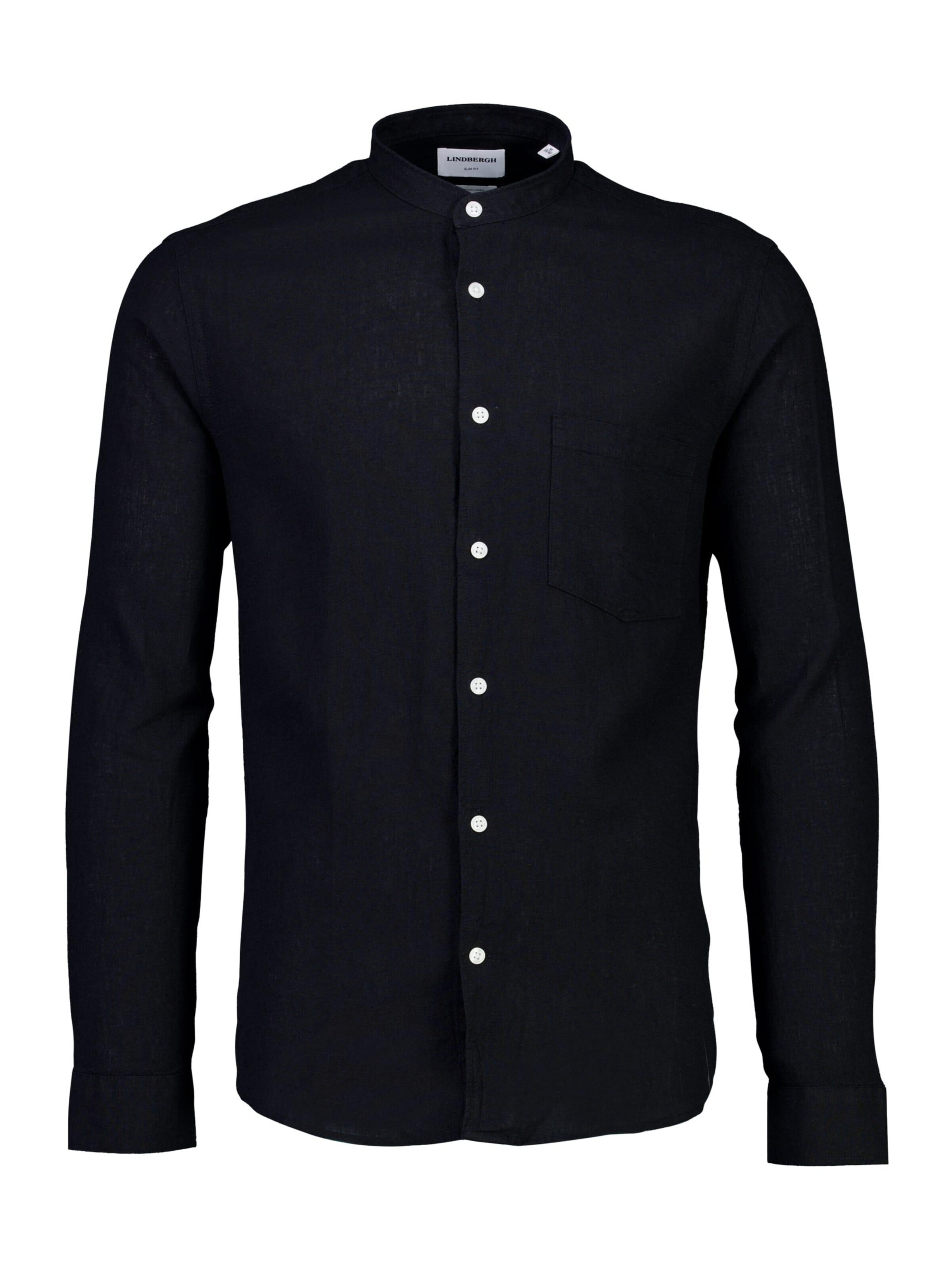 Lindbergh Button Up Shirt in Black: front