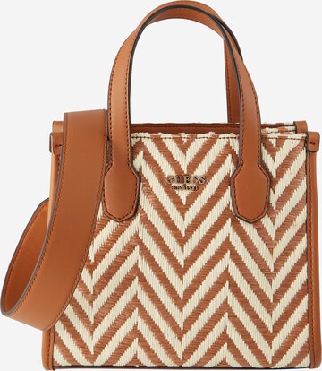 Sacs à main 'SILVANA 2' GUESS en marron : devant