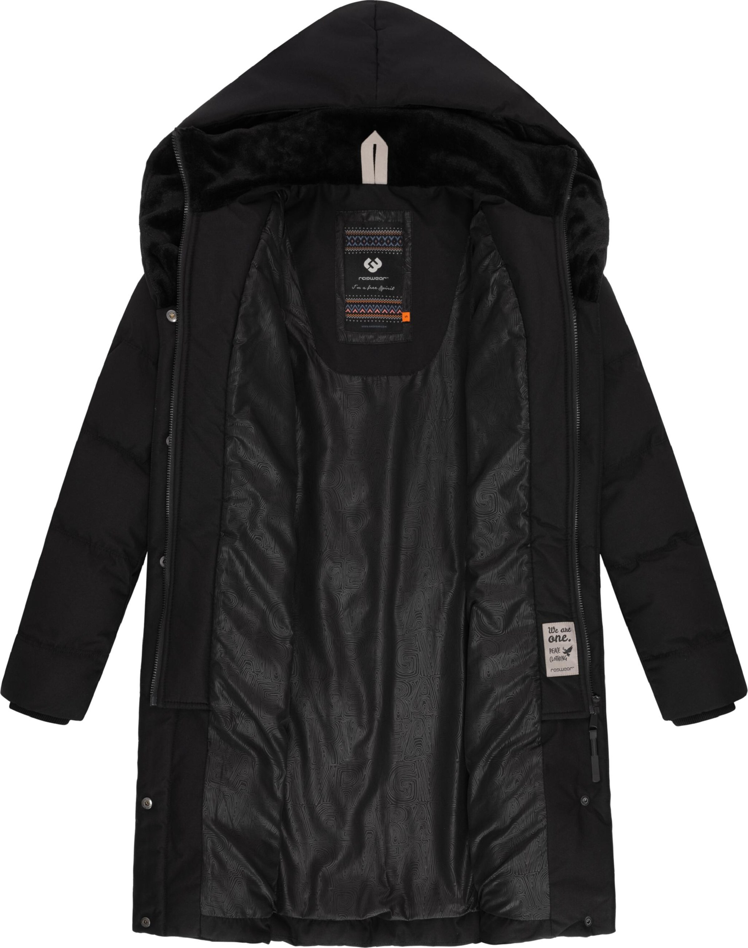 Ragwear Funktionsmantel 'Natalka' in Schwarz
