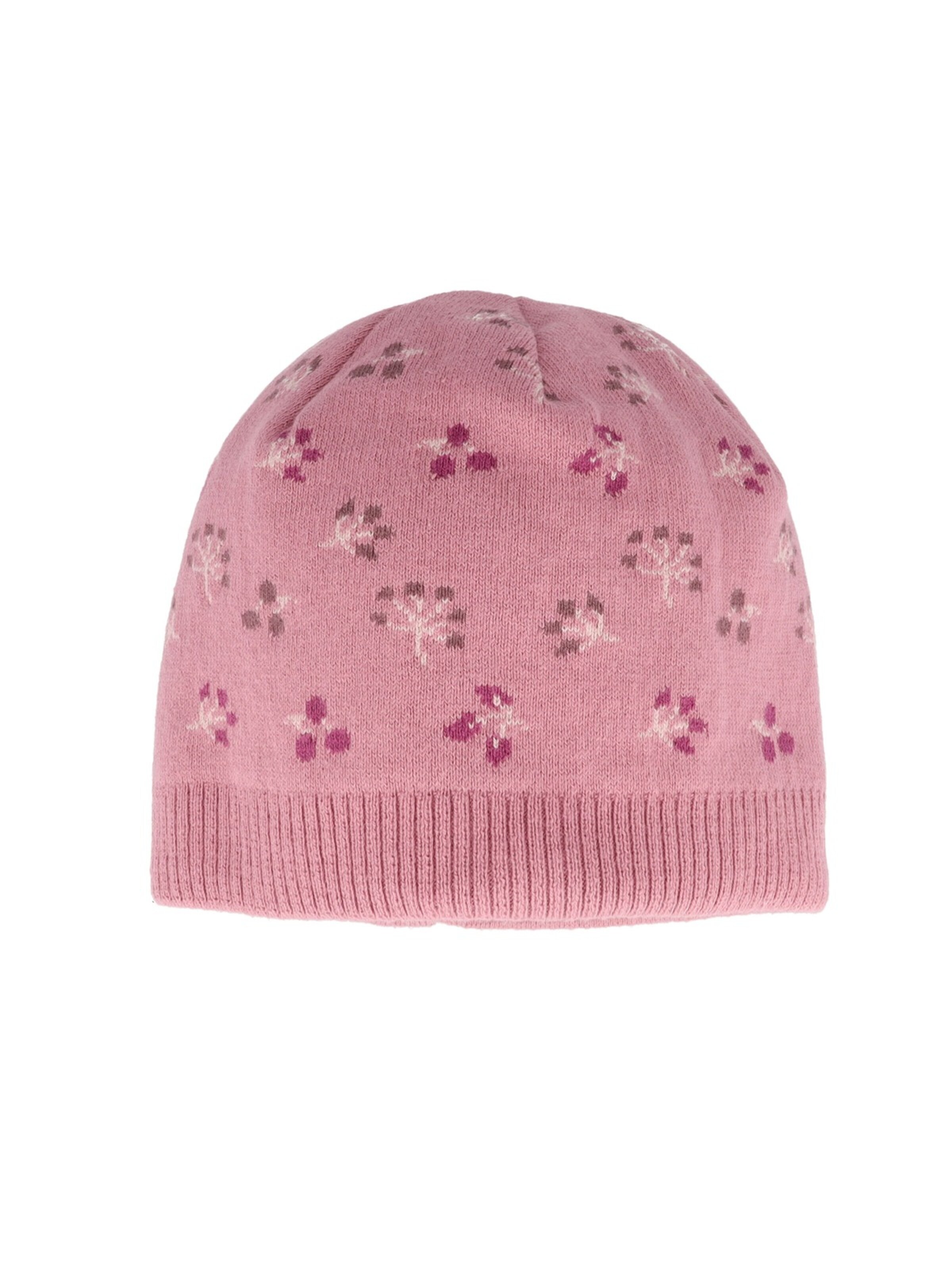 MAXIMO Beanie in 49-51 in Brown / Eosin / Dark pink / White, Item view