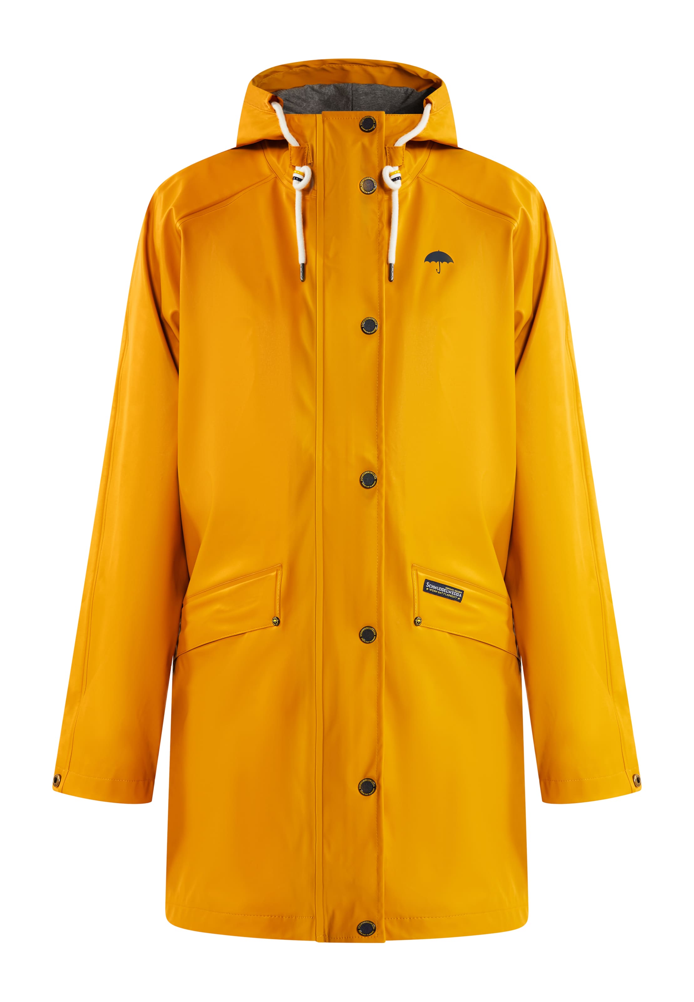 Palton de primăvară-toamnă de la Schmuddelwedda pe galben: față