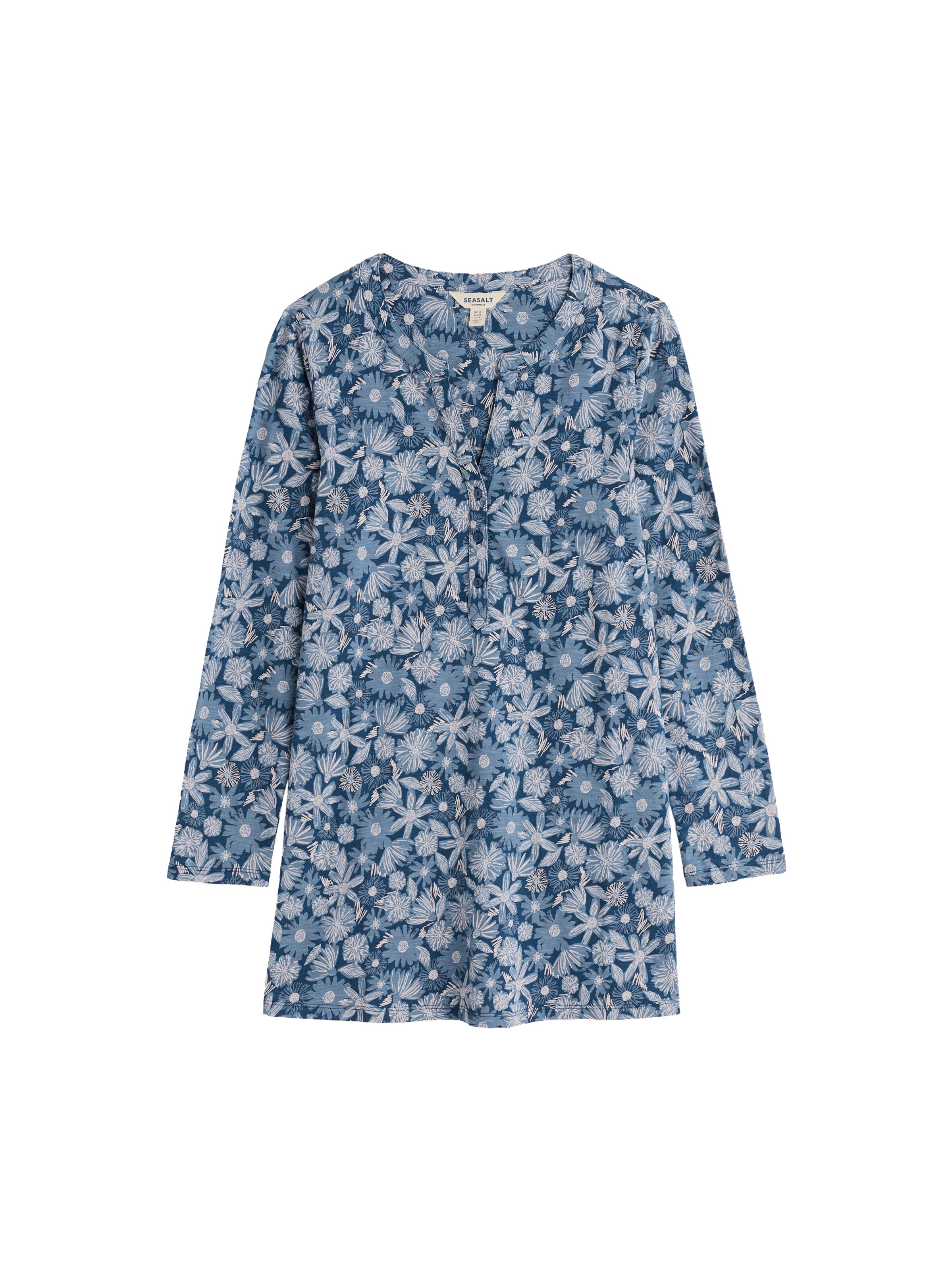 Tunica 'Moon Window' di Seasalt Cornwall in blu: frontale