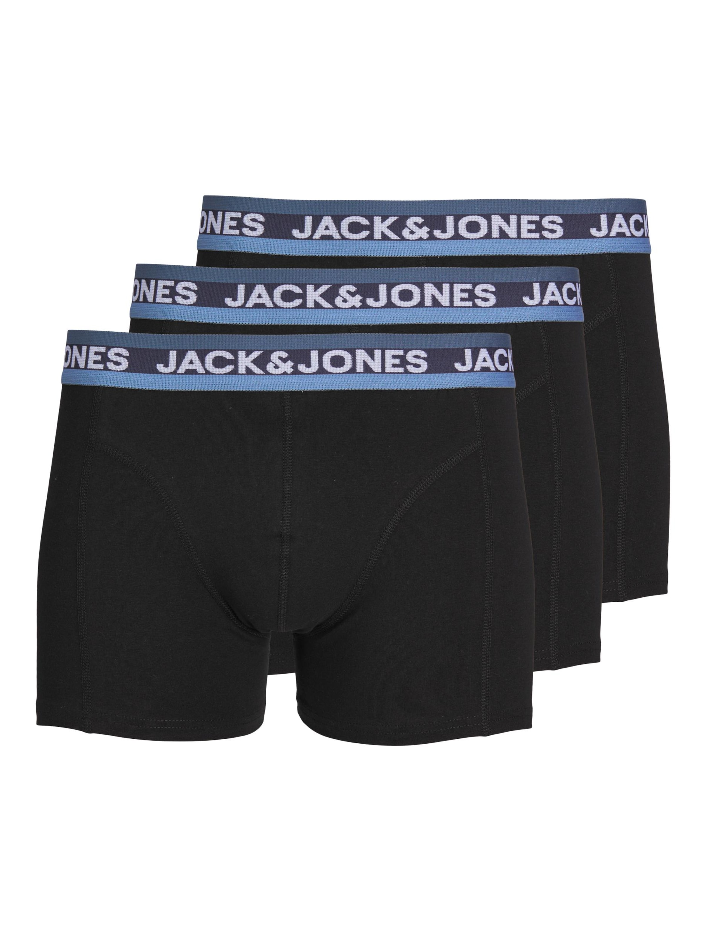 JACK & JONES Boxer shorts 'JACDNA' in Black: front