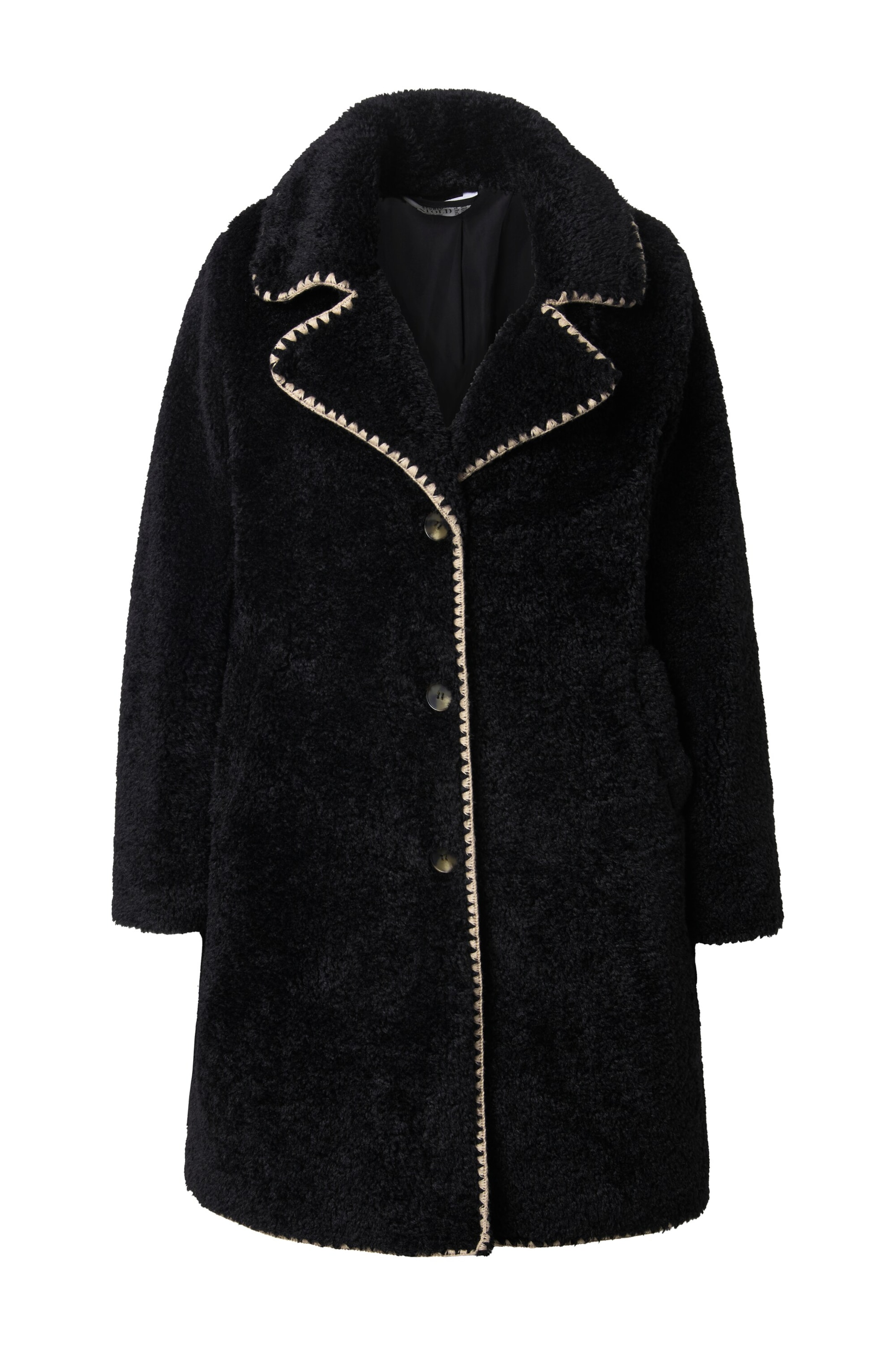 Studio Untold Mantel in Schwarz: Vorderseite