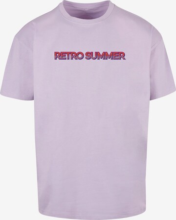 Merchcode T-Shirt 'Summer - Retro' in Lila: predná strana