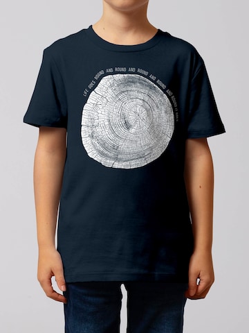 watabout.kids Shirt 'Baumscheibe' in Blue
