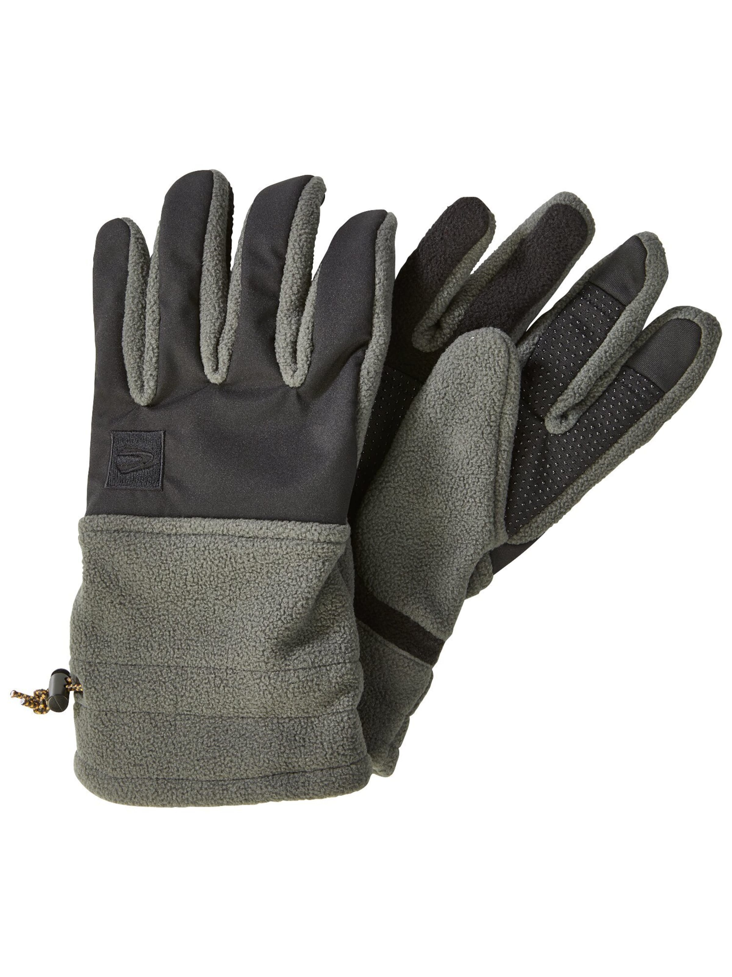 CAMEL ACTIVE Sportlicher Fleecehandschuh mit Touchscreen Funktion in Grau: Vorderseite