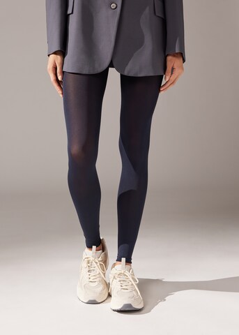 CALZEDONIA Skinny Leggings in Blau: Vorderseite