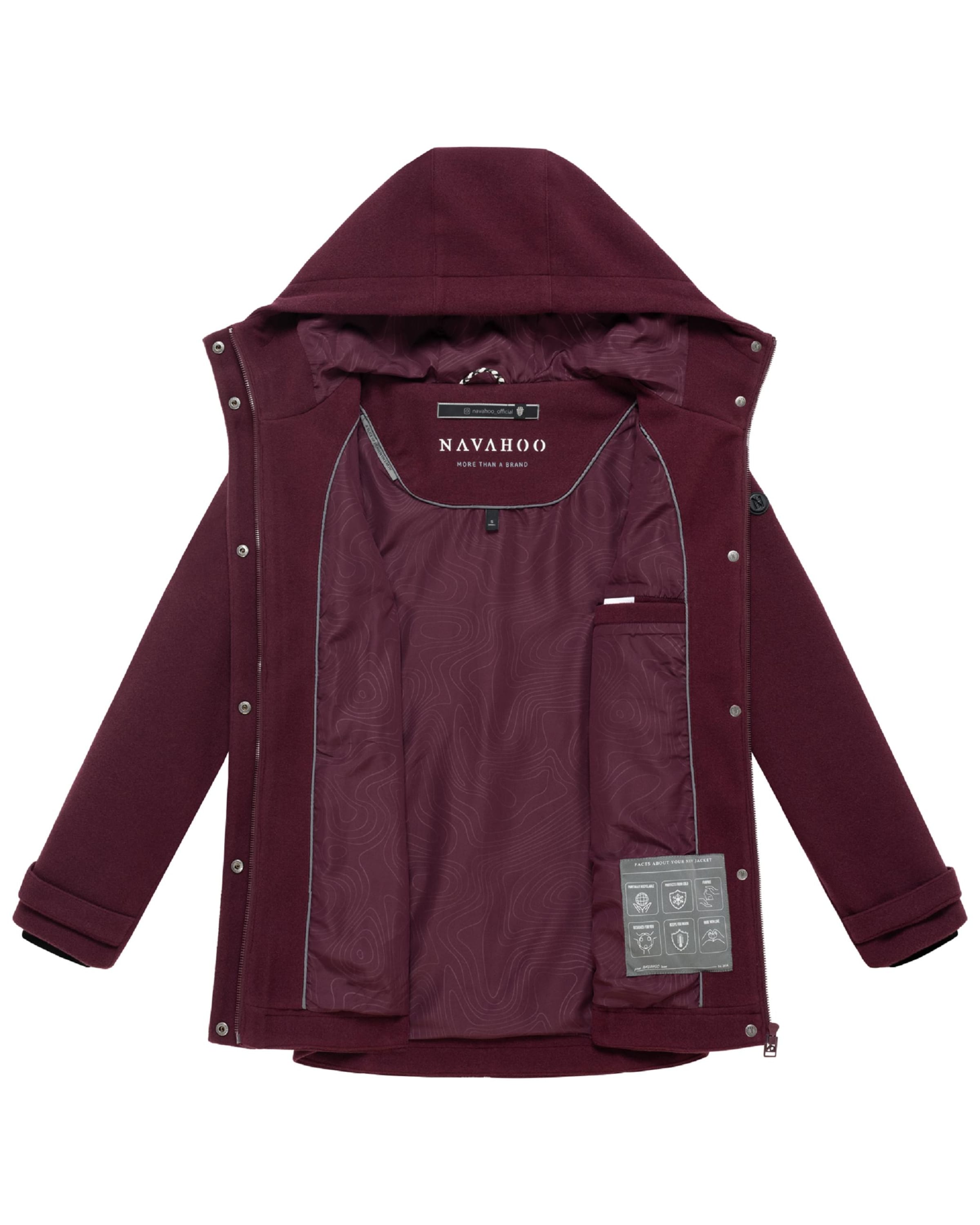 NAVAHOO Mantel 'Lächelstern 14' in Rot