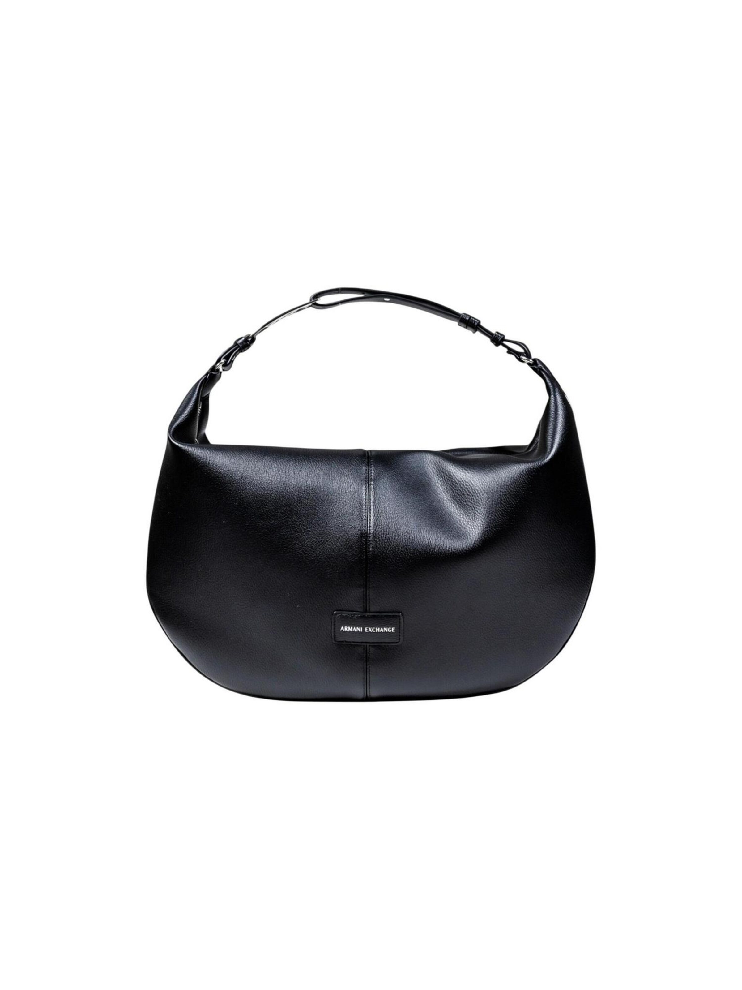 ARMANI EXCHANGE - Bolso de hombro en negro: frente