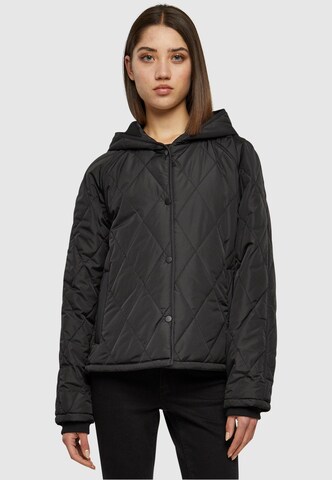 Urban Classics Winter jacket in Black: front