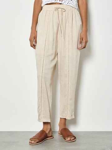 Regular Pantalon Apricot en beige