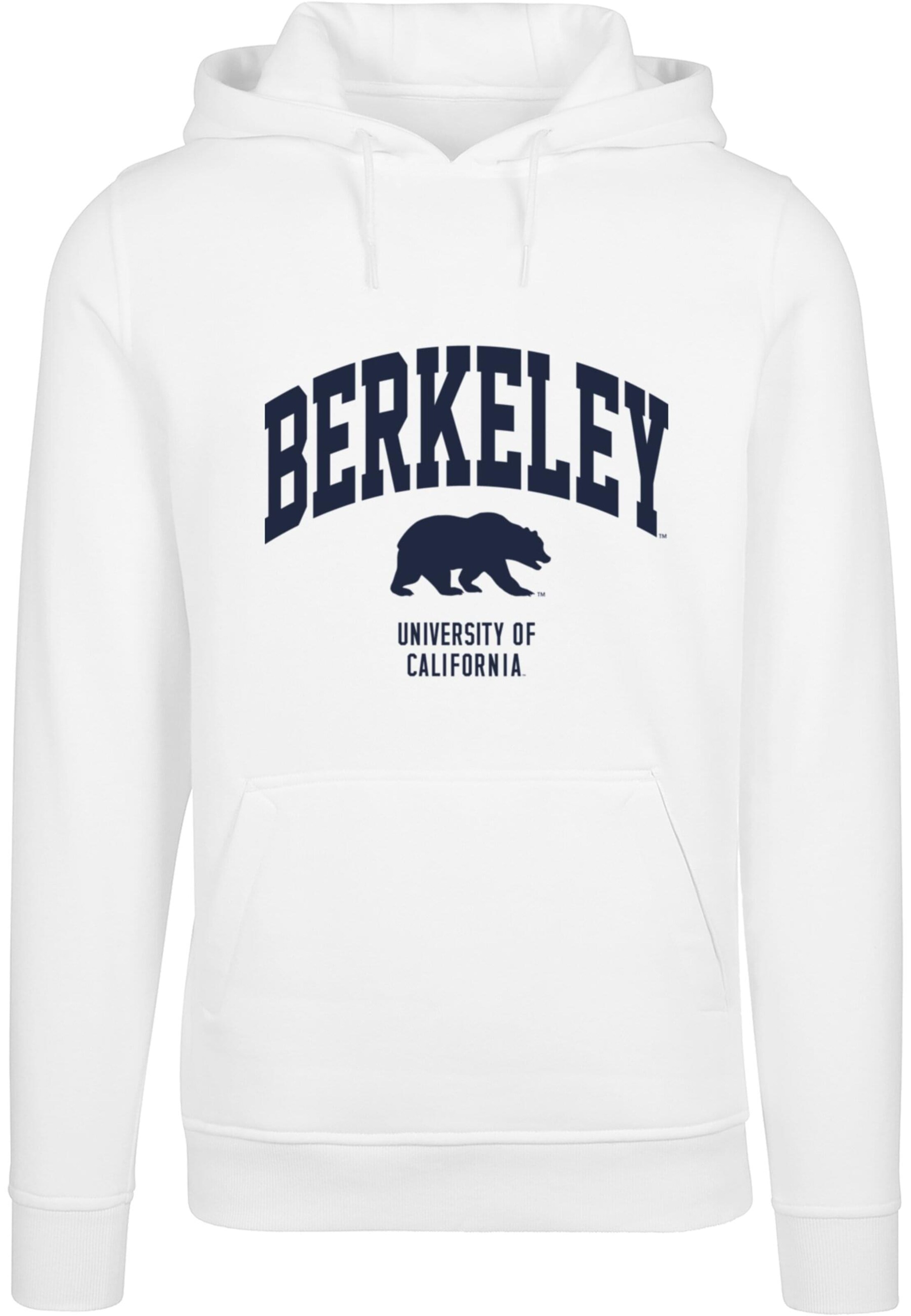 Merchcode Sweatshirt 'Berkeley University - Bear' in White: front