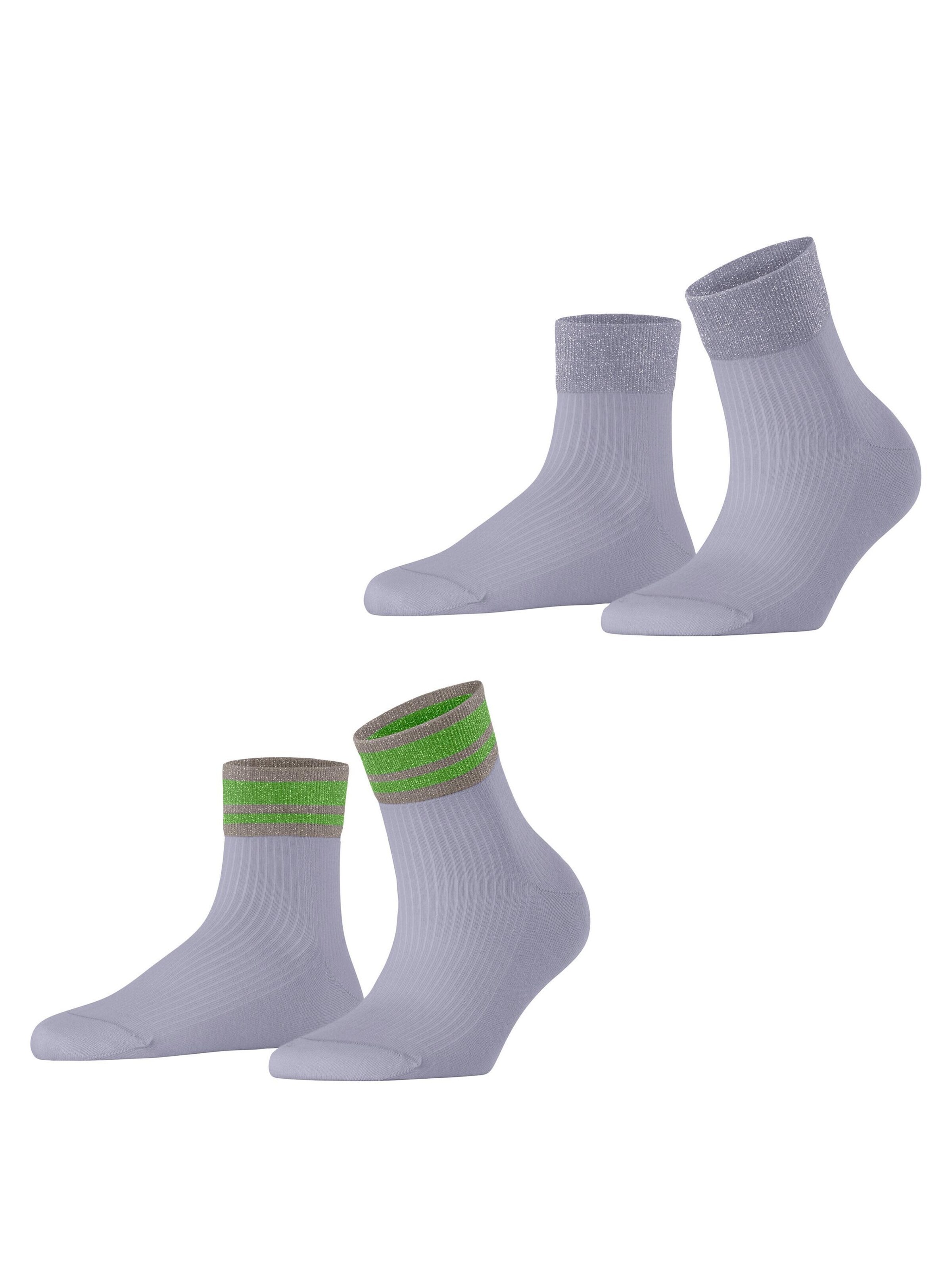 ESPRIT Socken 'Retro Glitter 2-Pack'‌‌ in Blau: Vorderseite
