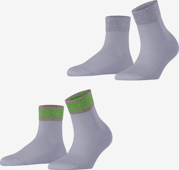 ESPRIT Socken 'Retro Glitter 2-Pack' in Blau: Vorderseite
