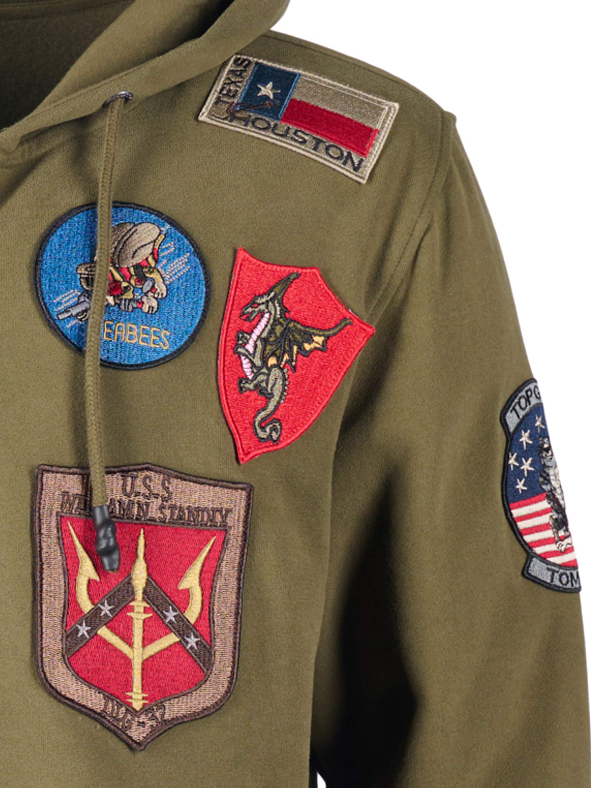 TOP GUN Between-season jacket 'TGD1707' in Green