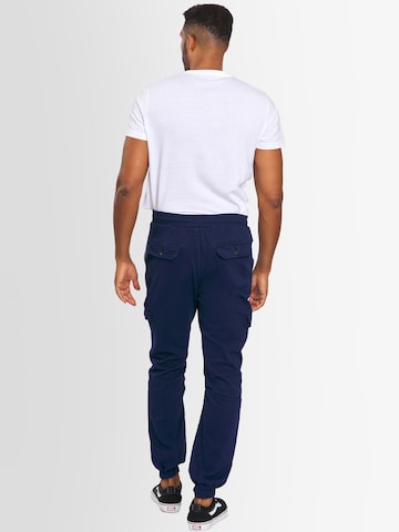 Effilé Pantalon cargo Alessandro Salvarini en bleu
