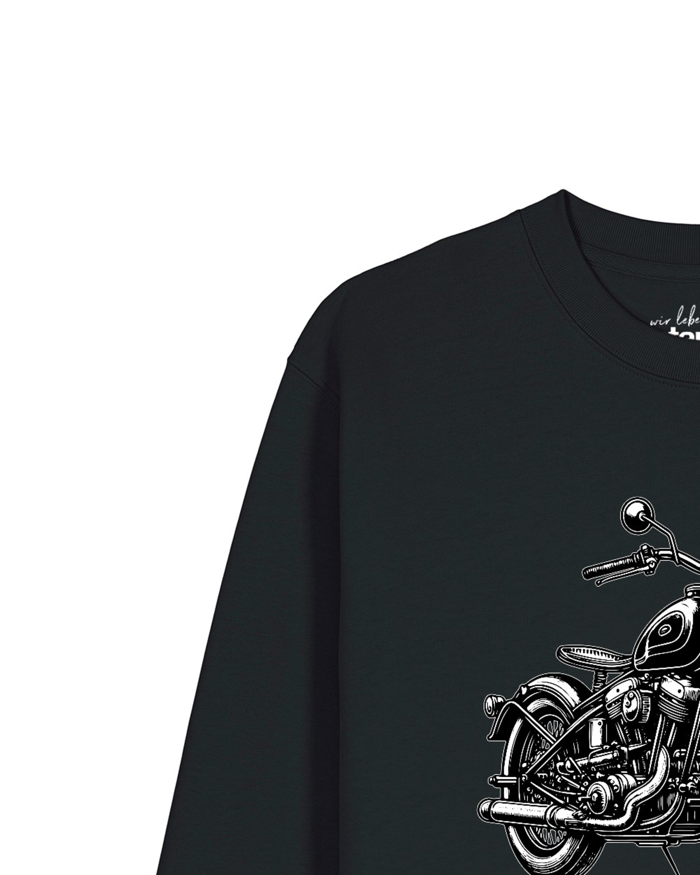 Sweat-shirt 'Classic Motorrad' Watapparel en noir